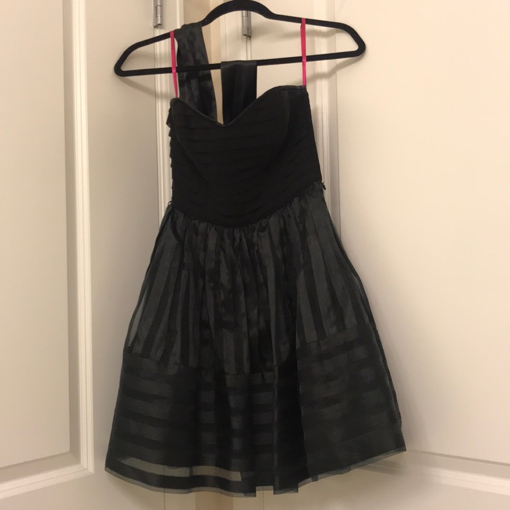 Betsey Johnson Black Strapless Dress